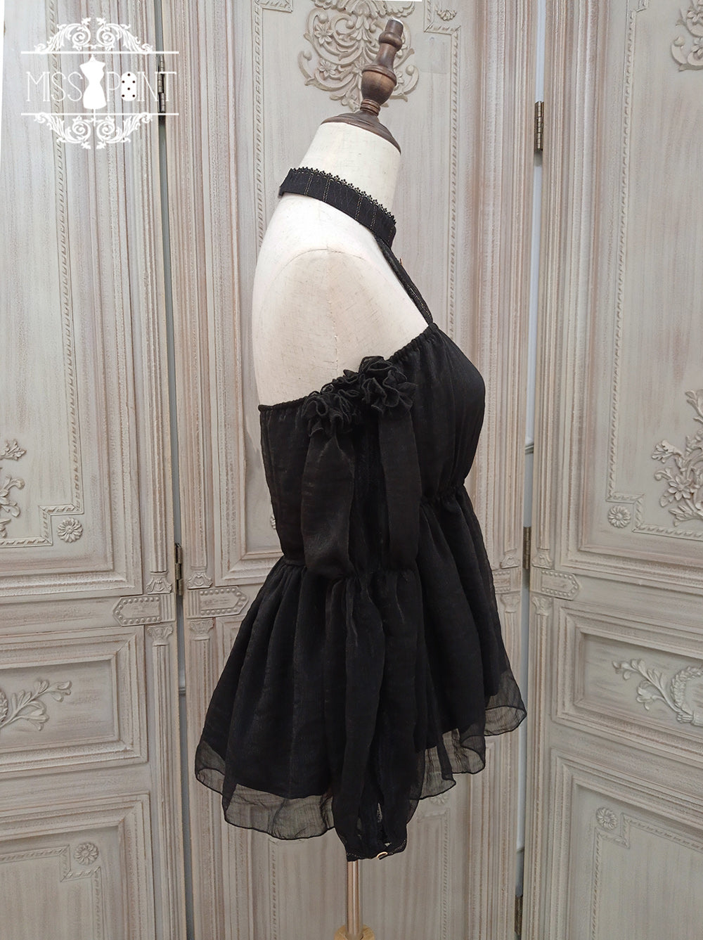 Miss Point~Dusk Bester~Egyptian Lolita Halter Attached Sleeve Blouse 17472:237232