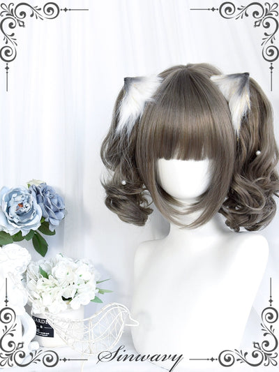 Sinwavy~Pandora's Box~Lolita Short Wig with Cute Double Ponytails   