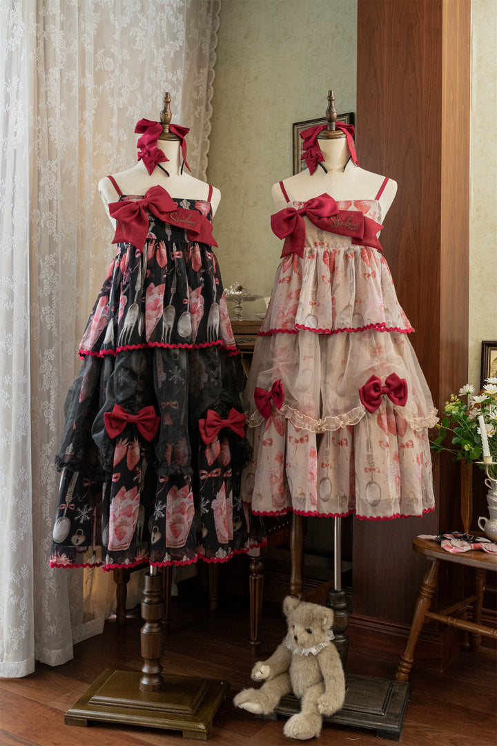 Babyblue~Strawberry Box~Sweet Lolita JSK With Strawberry Print 42972:760696