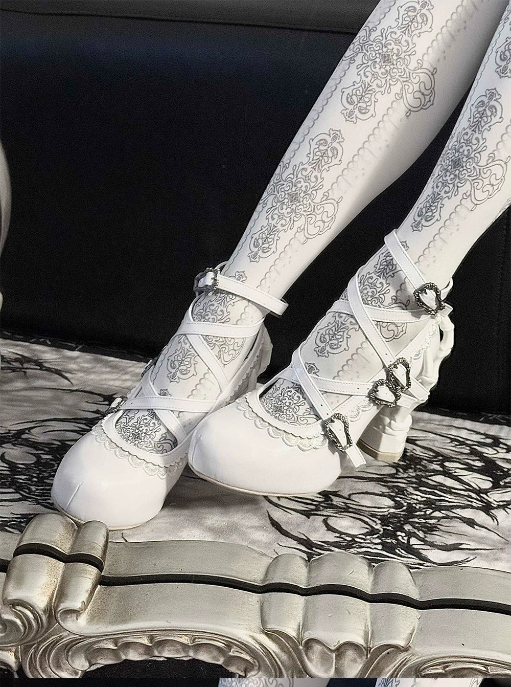 Tome of Holy Remains - Gothic Lolita Novelty Heel Shoes 45620:856282