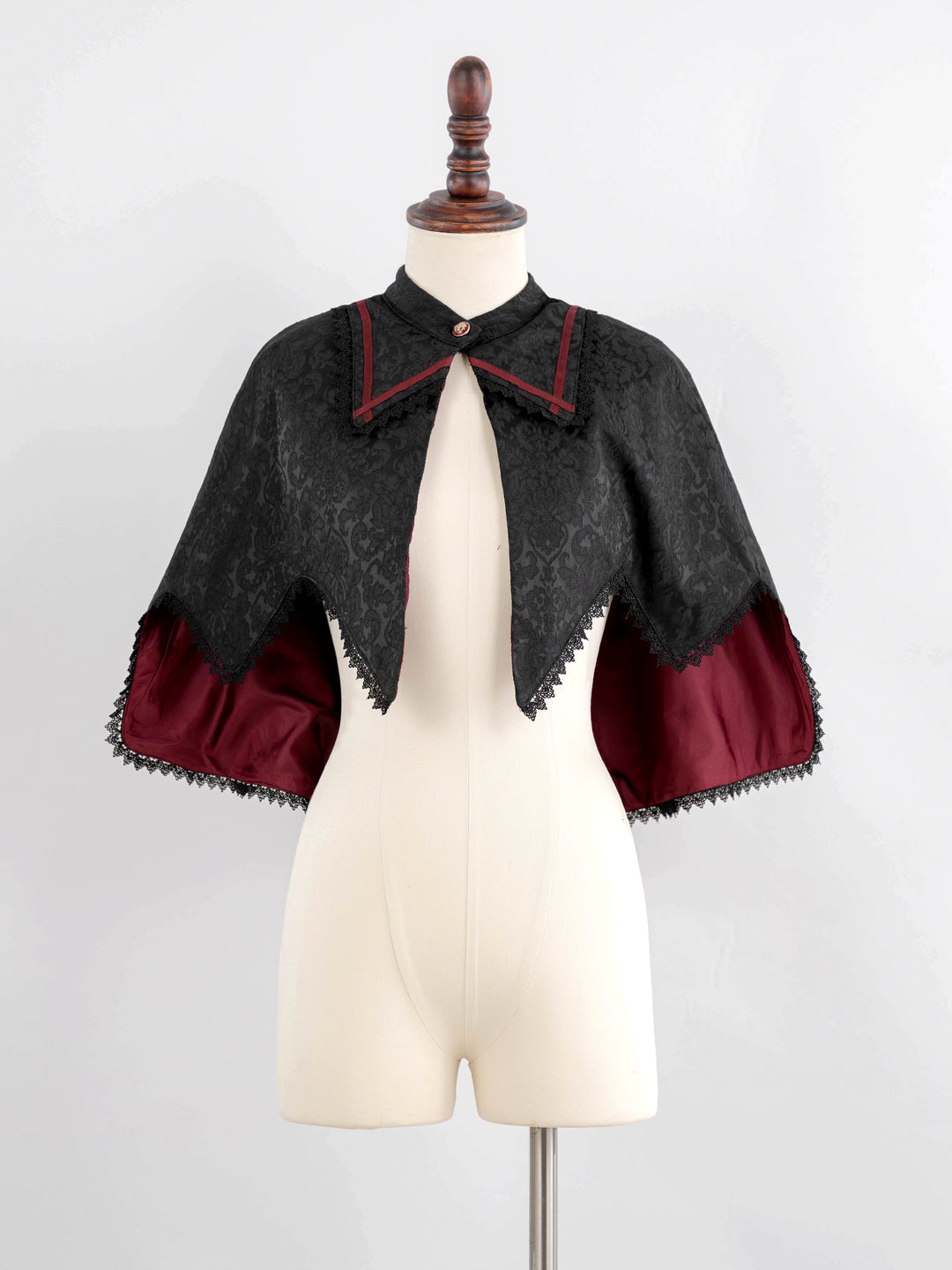 (BFM)Luna Planetarium~Evil Fang~Gothic Lolita JSK Suit Ouji Lolita Shorts Suit S Red Cape 