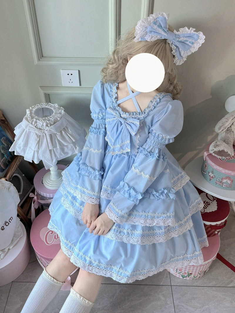 Sugar Girl~Sweet Lolita OP Dress Detachable Sleeves   