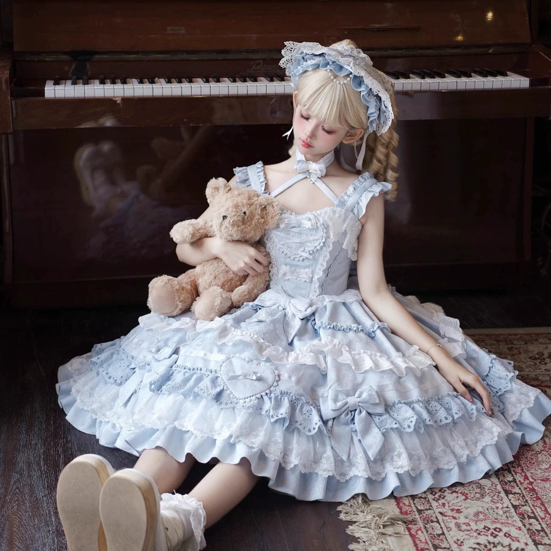 Immersive original~Belia~Old School Lolita JSK Sweet Doll Princess Dress   