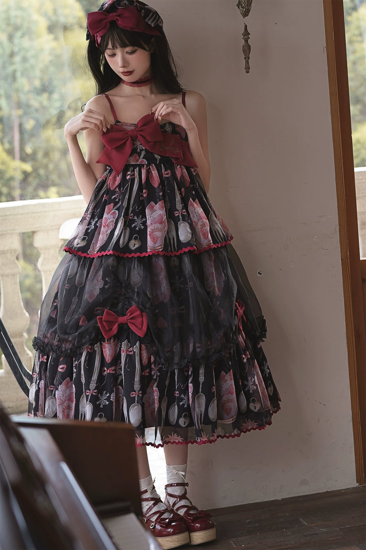 Babyblue~Strawberry Box~Sweet Lolita JSK With Strawberry Print 42972:760728