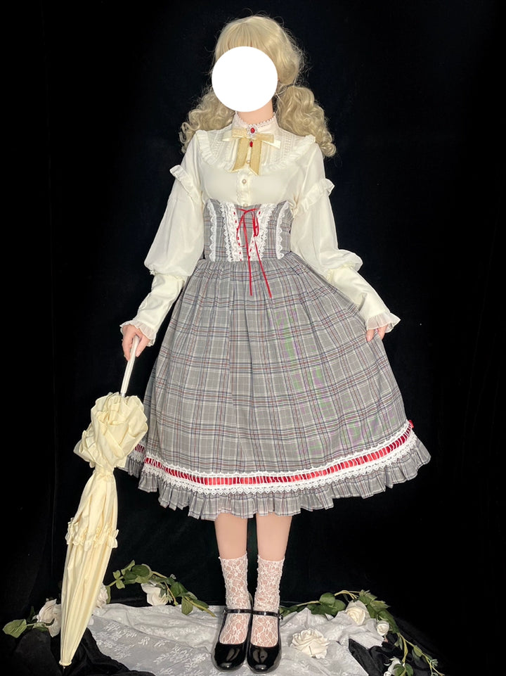 Princess Tailor Lolita~Classic Lolita Blouse Mutton Sleeves Thick Lolita Shirt 39986:648766