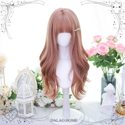 Dalao Home~Gentle Daily Lolita Long Curly Wig 107 rose pink  