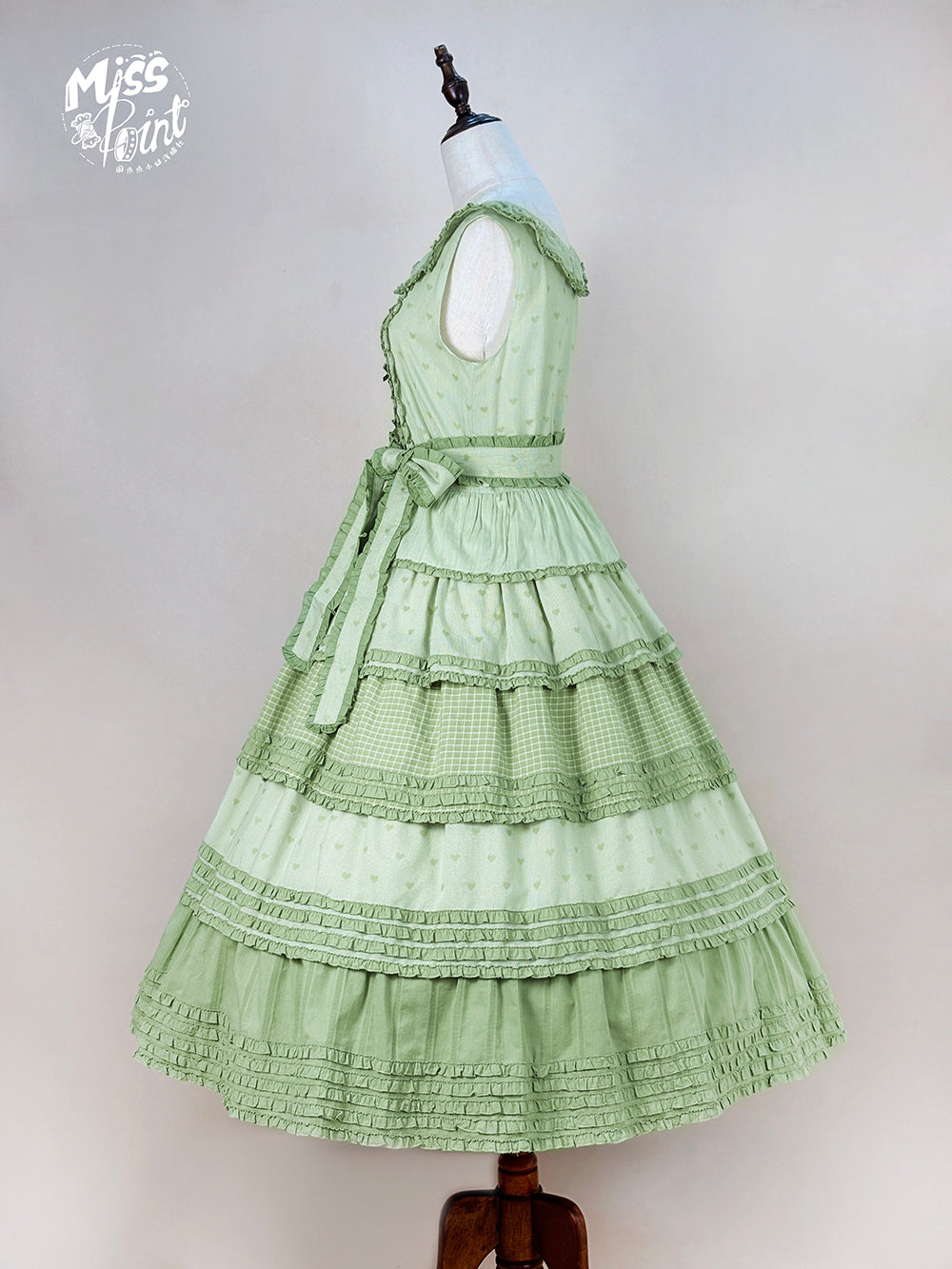 Miss Point~Garden Sunflower~Country Lolita JSK Five-Tiered Open Front Dress 42509:742544