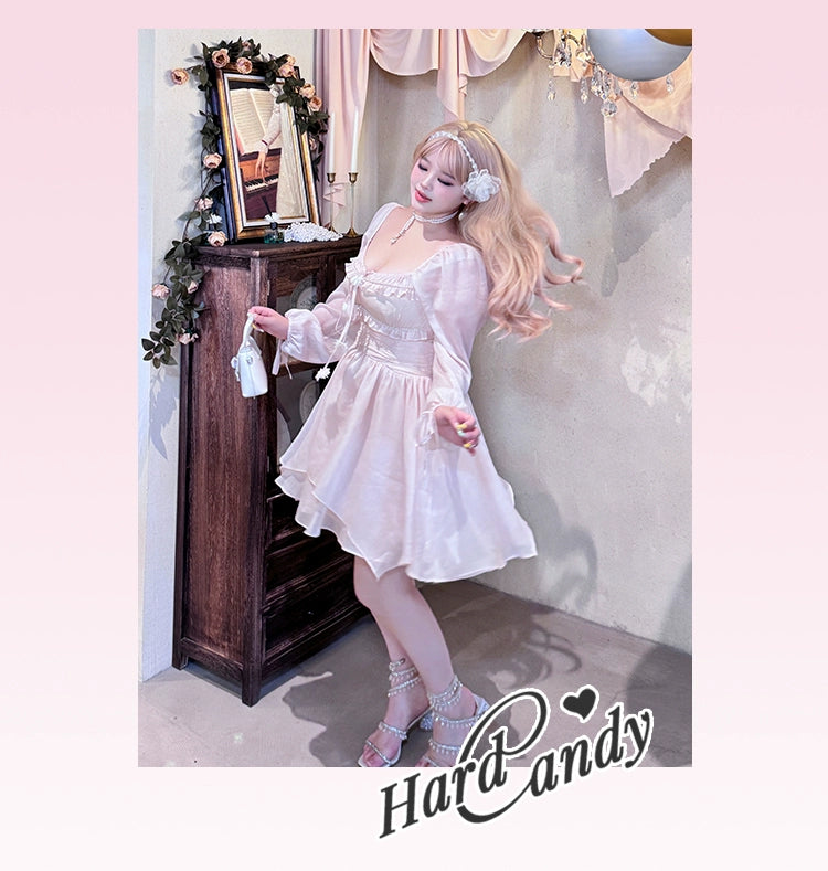 Yingtang~Sweet Plus Size Lolita OP Dress Sparkling Pink Lolita Dress   