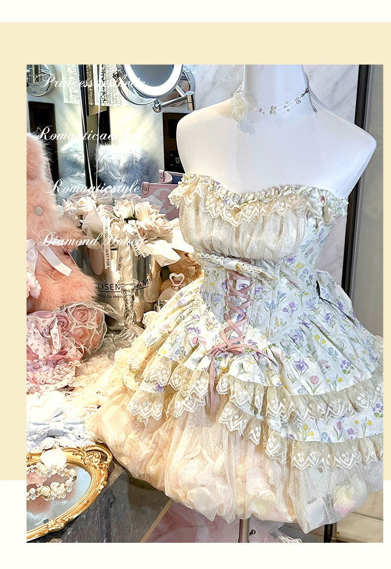 Diamond Honey~Sweet Lolita JSK Dress Sleeveless Dress for Spring Summer 35512:494198