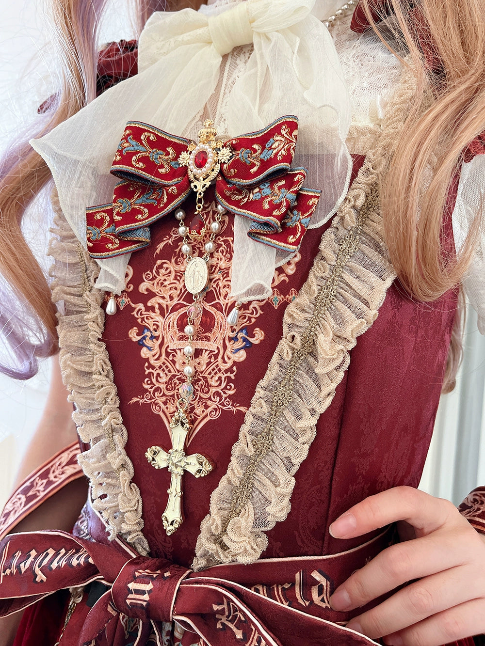 Miss Point~Kaleidoscope~Retro Lolita Dress Oil Painting Print JSK Dress Customized 35394:488198