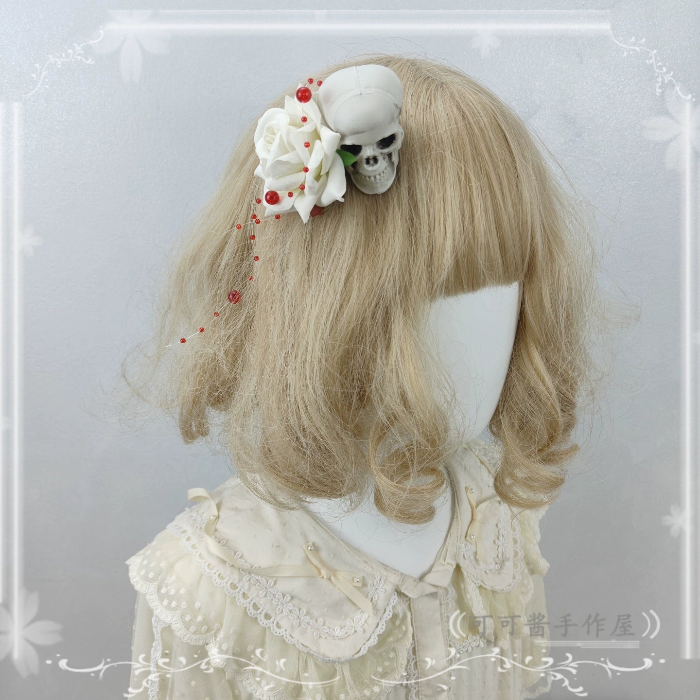 Cocoa Jam - Halloween Gothic Lolita Accessories, White Bride Style 43903:789538