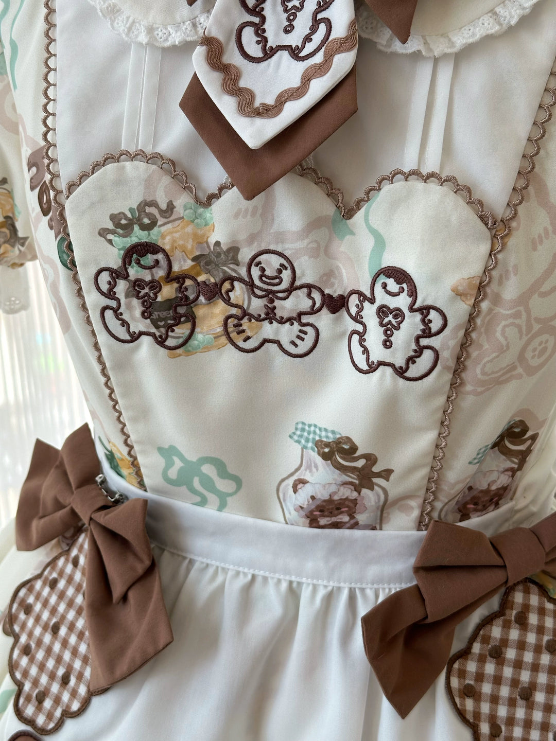 Babyblue~Bear Honey~Sweet Lolita Accessory Gingerbread Man Design   