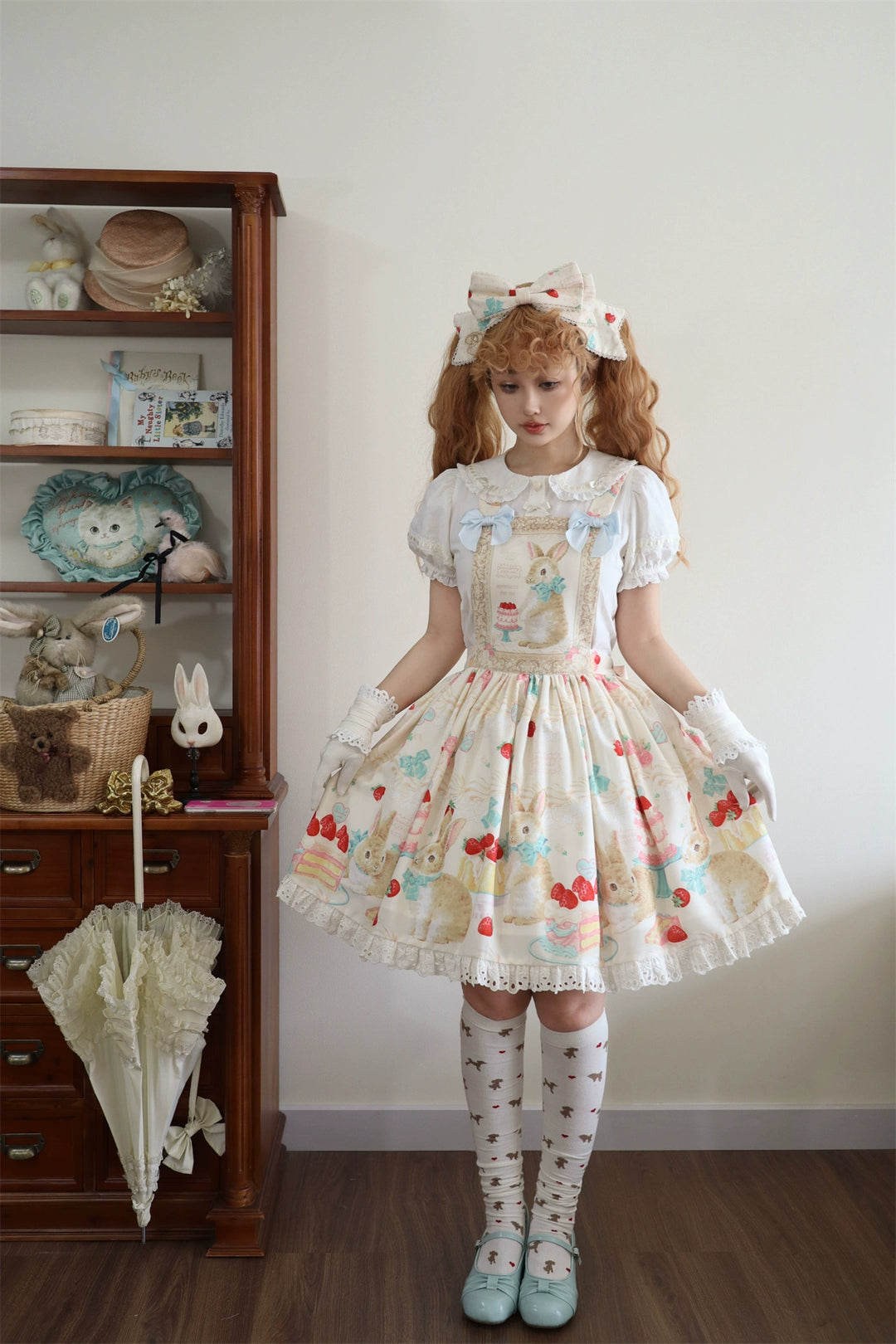 Dark Star Island~Honey Bunny Cake~Sweet Lolita JSK/OP/Strap SK/Shirt 39864:638928