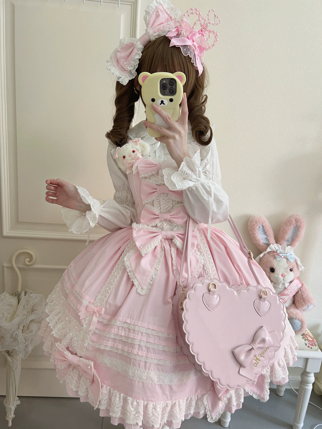 AerialCat~Layered Puffy~Old School Lolita JSK Cotton Vintage Cake Dress