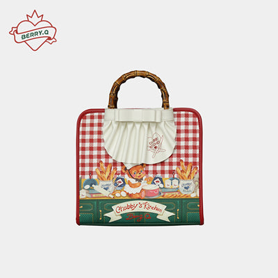 BerryQ~Sweet Lolita Handmade Handbags Plaid Print Multicolors red  