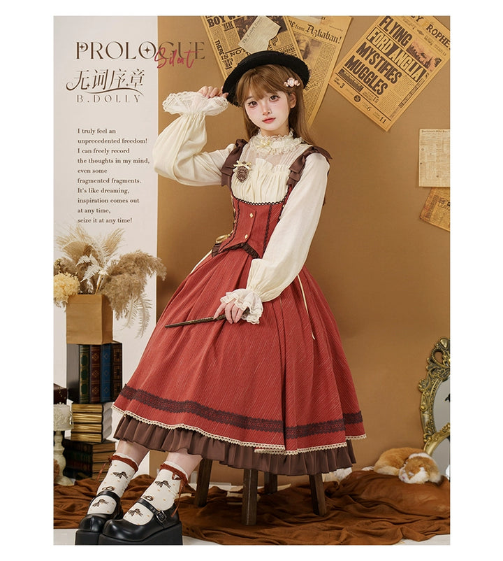 Baduoni~No Word Prologue~Classic Lolita JSK Suit Bust-supporting Dress