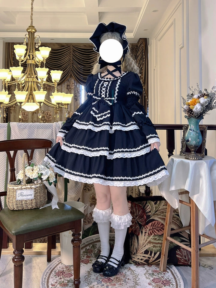 Sugar Girl~Sweet Lolita OP Dress Detachable Sleeves   