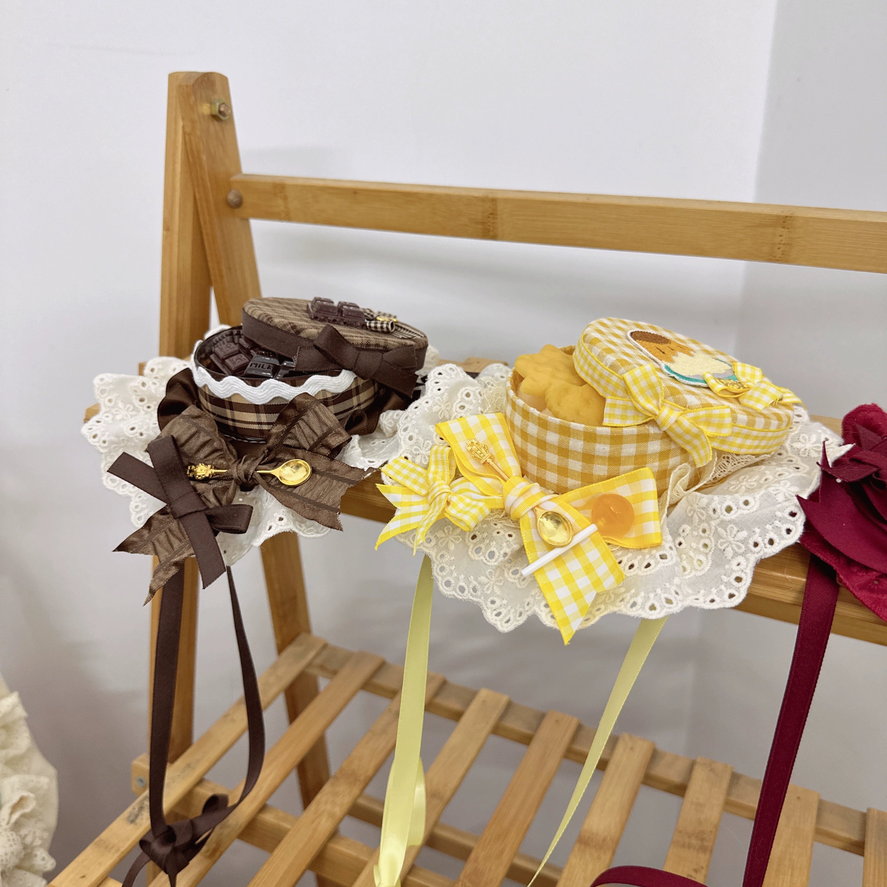 Chestnut Lolita~Sweet Lolita Candy Box Hat Handmade Lolita Top Hat 36096:514308