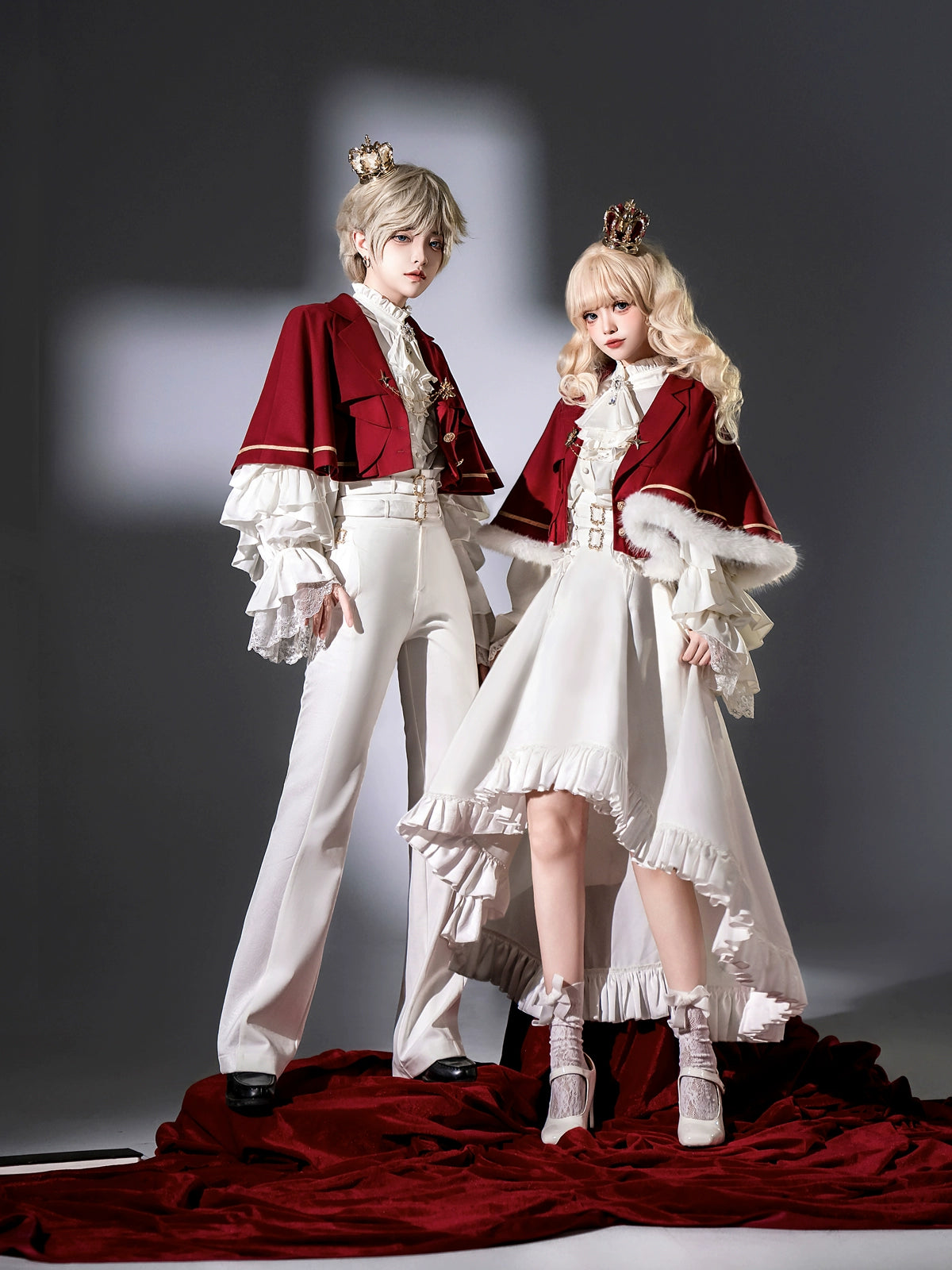 Every Page of The Poem - Night & Day Sonata - Ouji Lolita Princess Sleeve Shirt & Pants Set