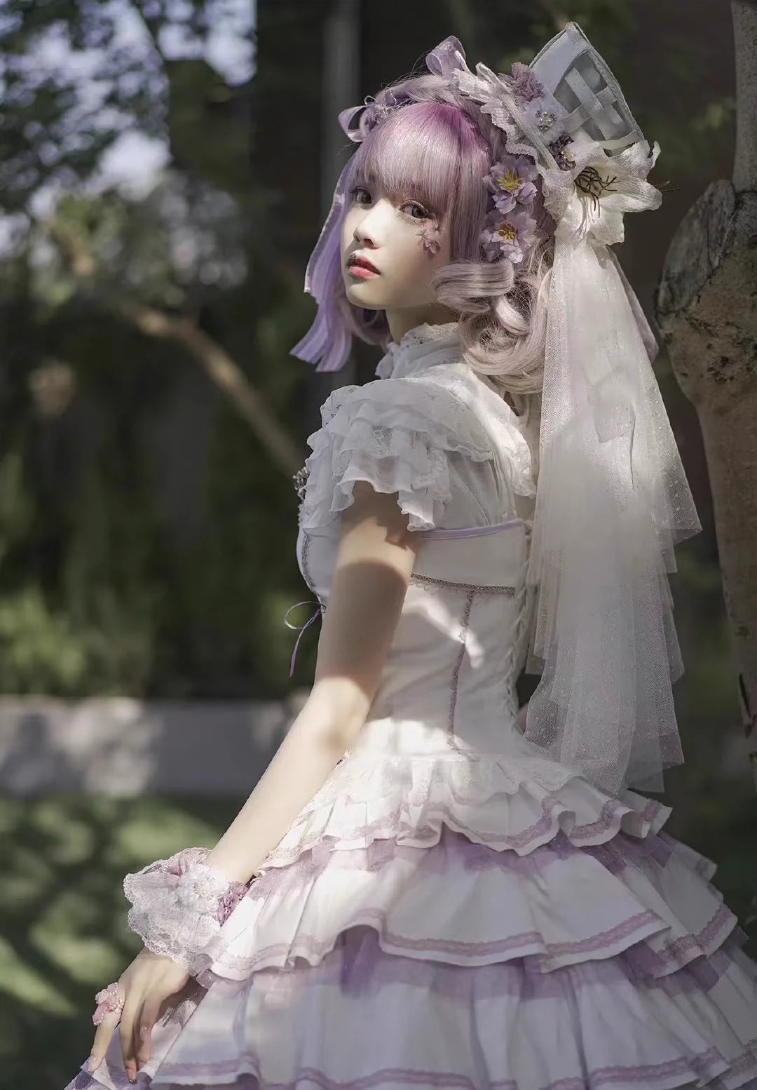 The Cute Girl~Goth Lolita JSK Dress Summer Embroideries Dress   