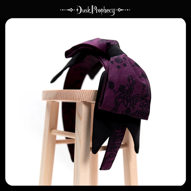 DuskProphecy - Coccyx - Elegant Lolita Hair Accessories Set Multicolors purple KC