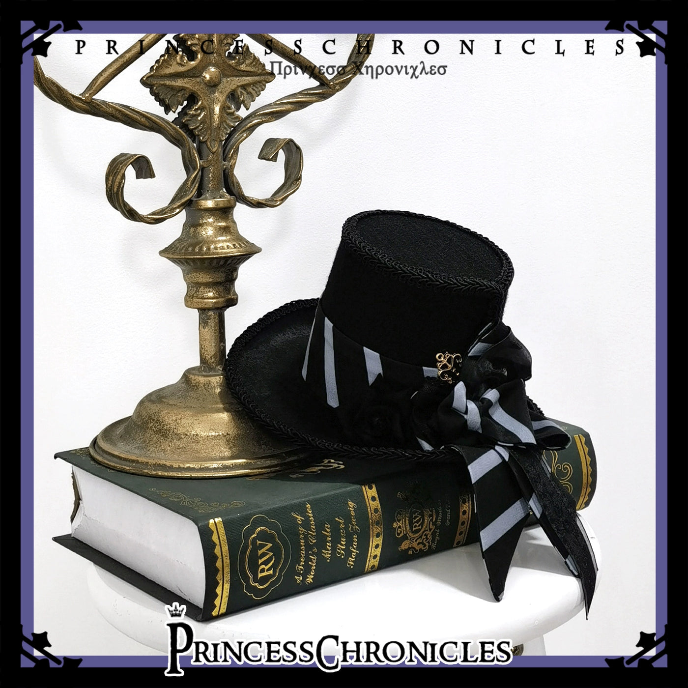 Princess Chronicles~Narrative Rule~Ouji Lolita Black Bonnet   