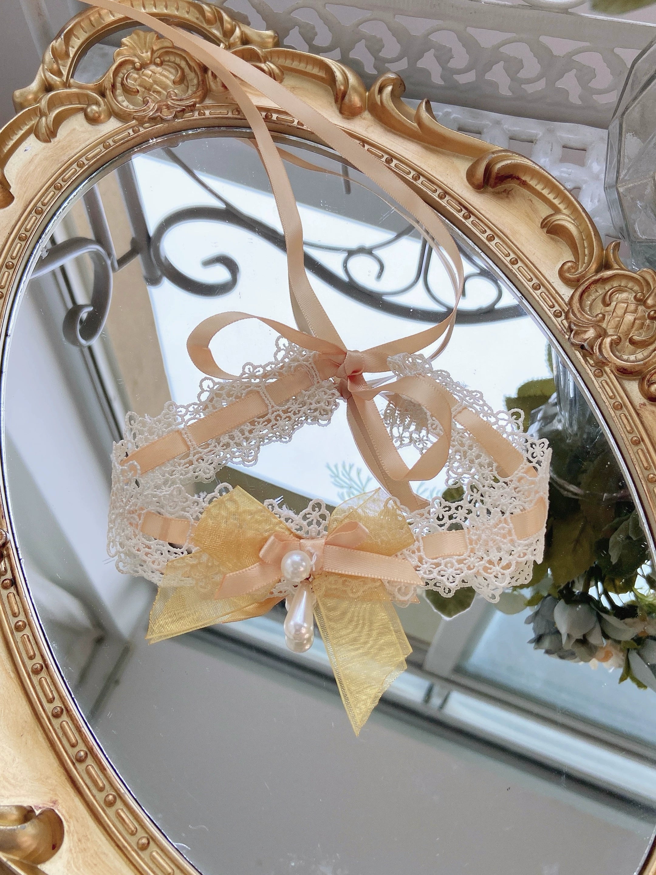 Yellow Blossom & Rose - Sweet Lolita Floral Embroidery JSK, Drawstring Lift-up Hem Yellow - Choker Only S