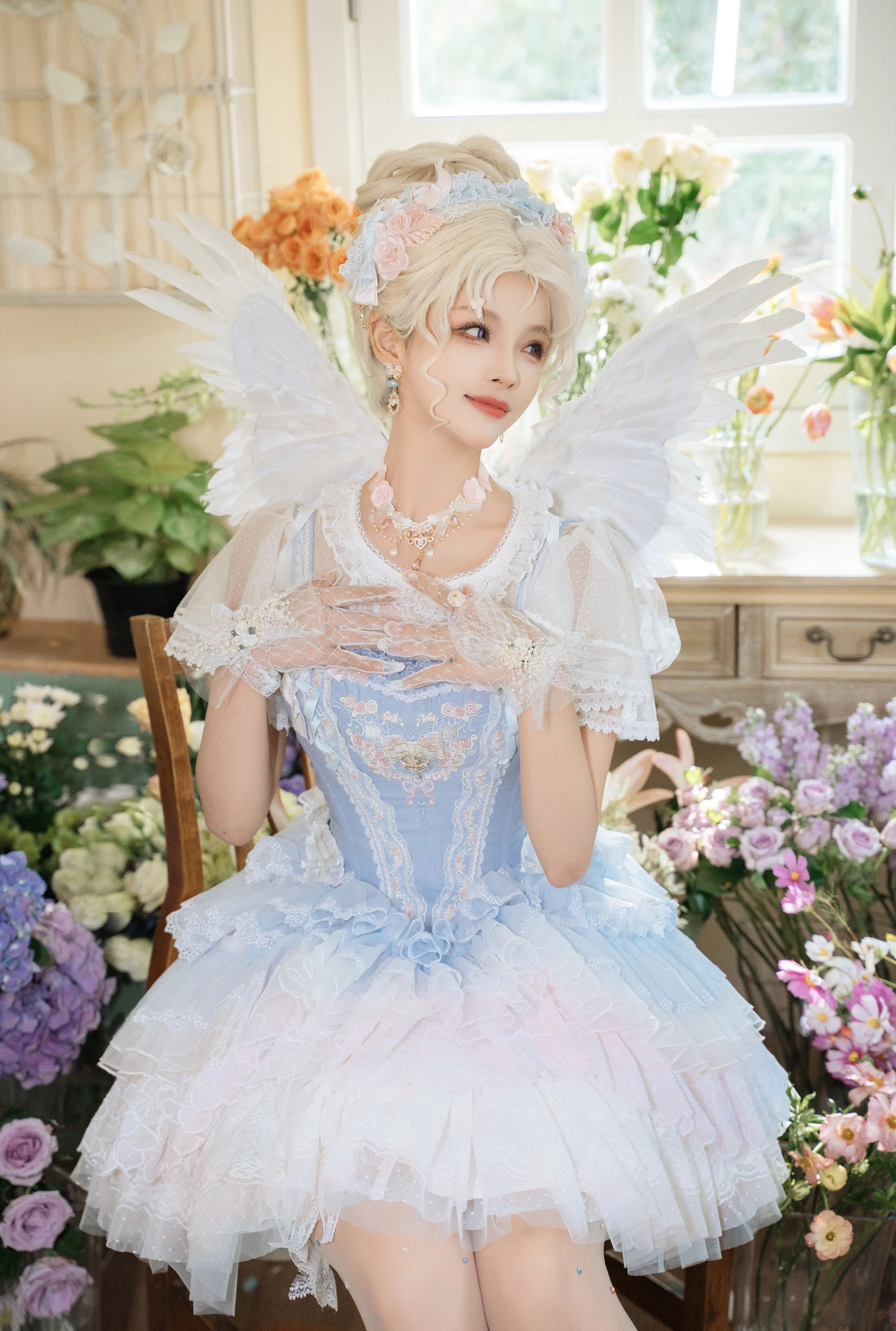 (BFM)Garden Cat~Dreamy Dance Gorgeous Lolita JSK and SK 33494:426870