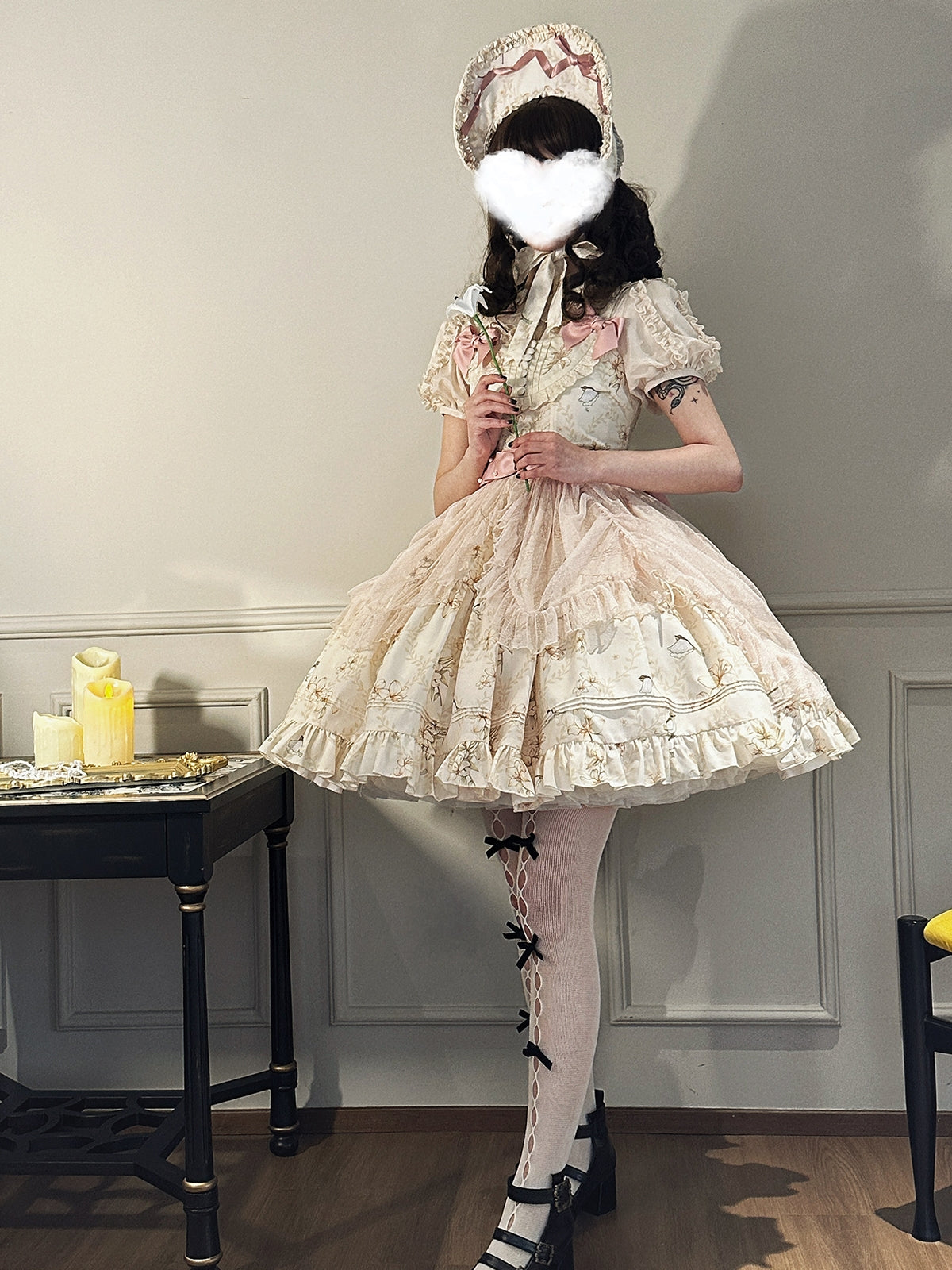 Dark Star Island~Lily and Mountain Wind~Elegent Lolita JSK Dress Summer Lolita Dress   