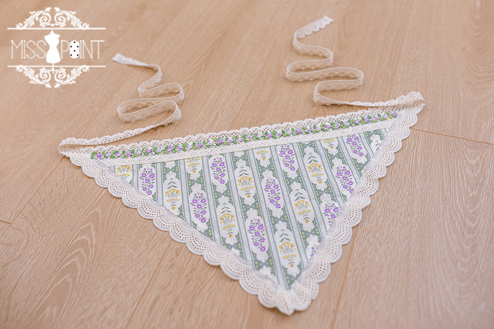 Miss Point - Country Lolita Accessory Assorted Color green bandana