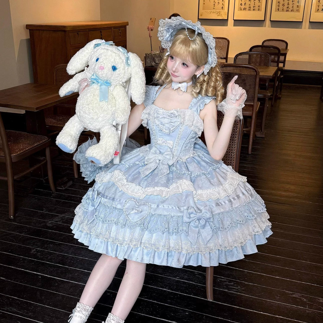 Immersive original~Belia~Old School Lolita JSK Sweet Doll Princess Dress   