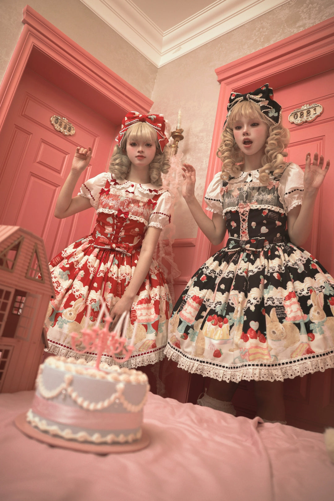 Dark Star Island~Honey Bunny Cake~Sweet Lolita JSK/OP/Strap SK/Shirt   