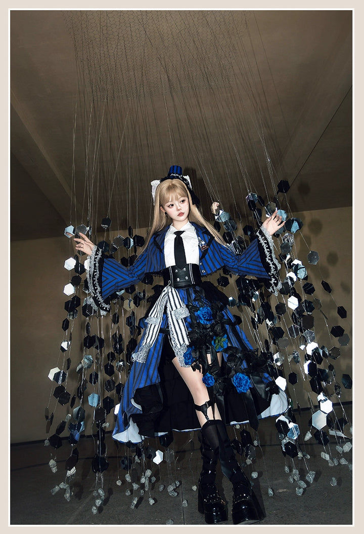 (BFM)Signorina~Golden Years~Ouji Lolita Skirt Suits Prince Elegant Dress Set XS Three-in-one set 