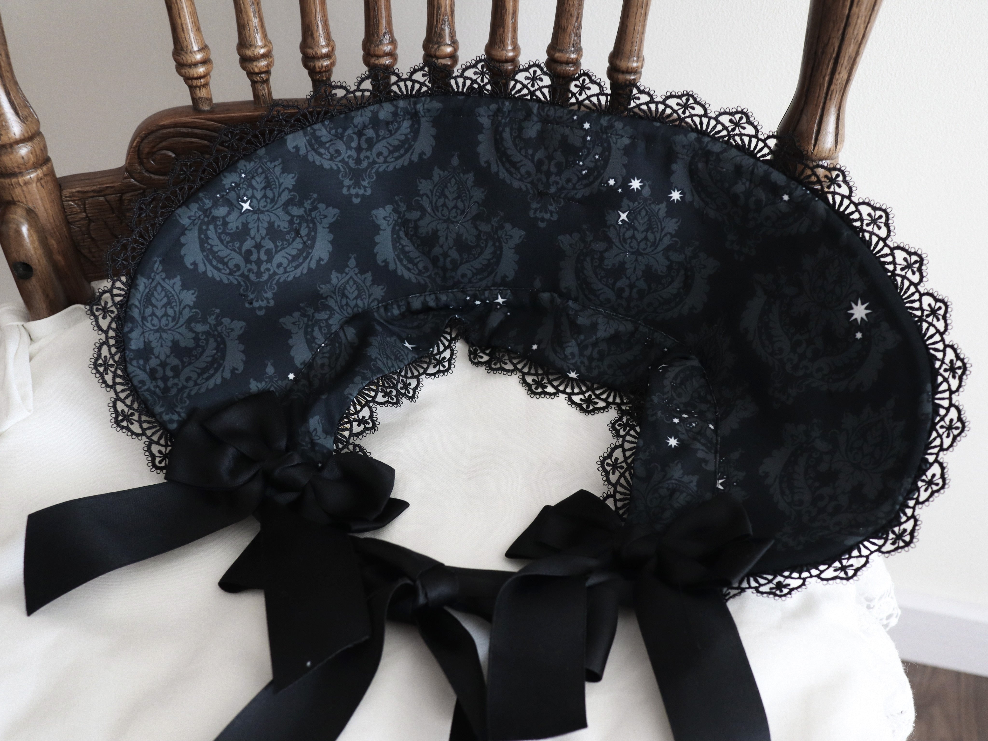 Nn Star - Dragonbone Lily - Dragon Skeleton Print Gothic Lolita Bust-supporting JSK and BNT 42664:748605
