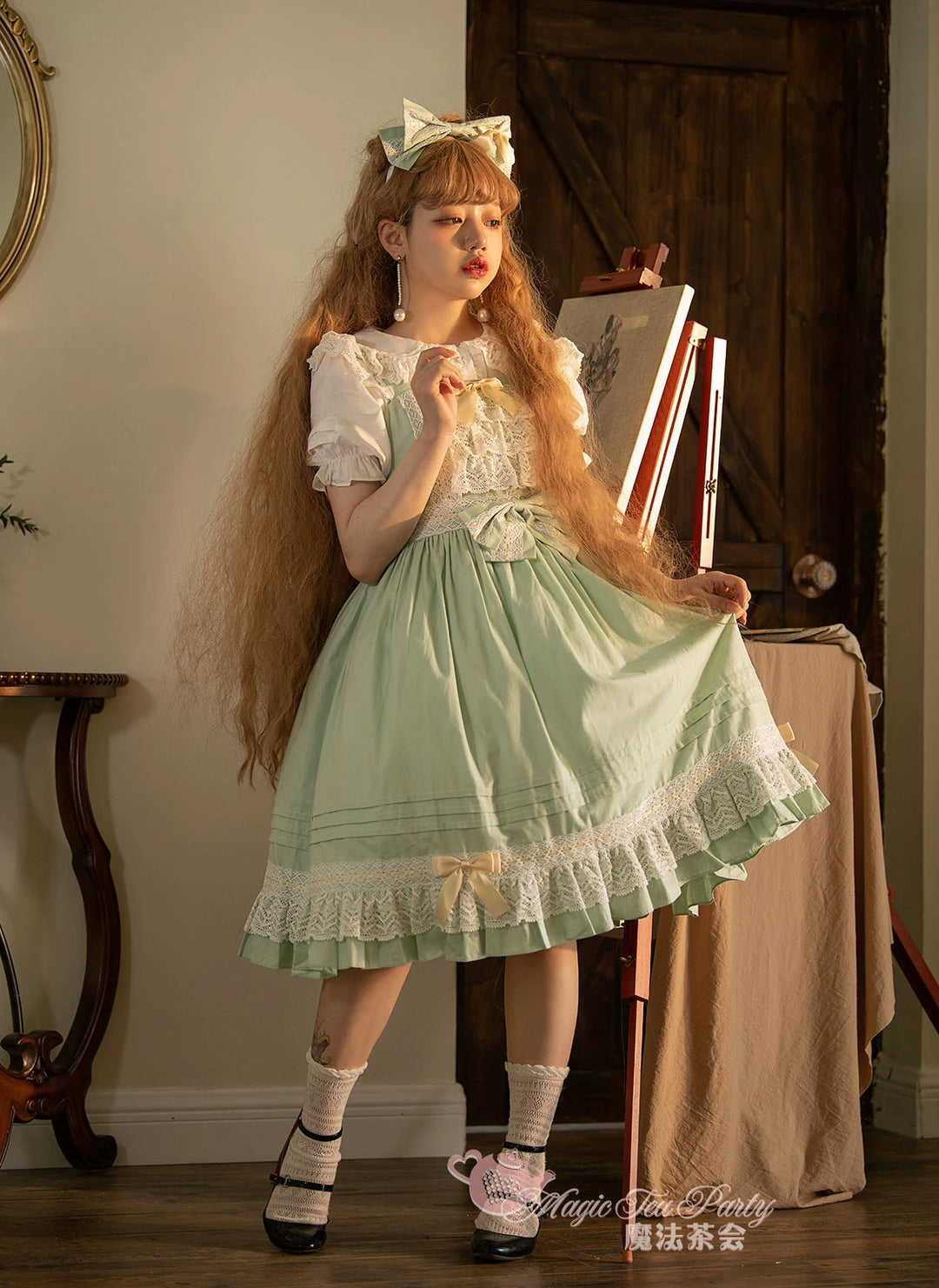 Magic Tea Party~Cute Lolita Jumper Skirt Multicolors JSK   