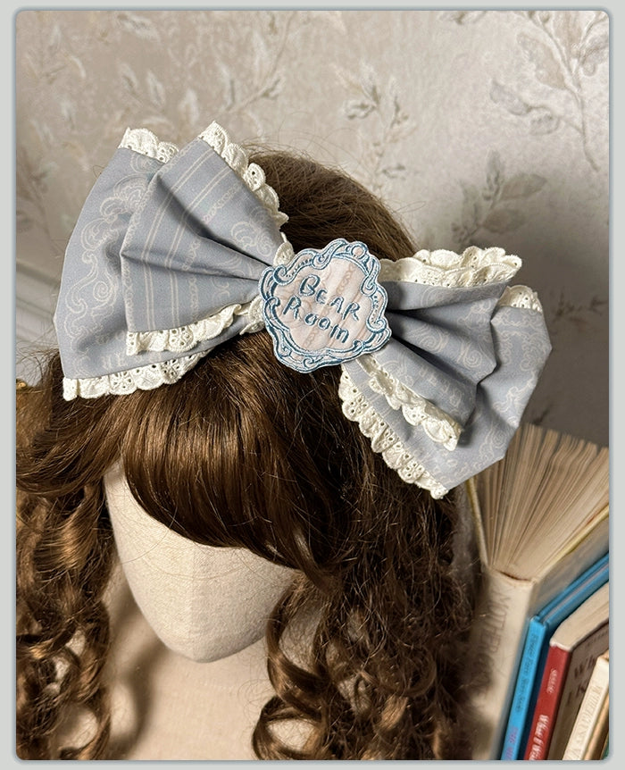 Alice Girl~Sea Salt Fairytale~Sweet Lolita Headdress Built-in Wire BNT and Bow KC