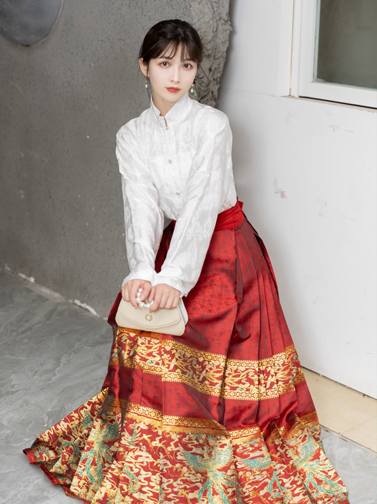 Chixia~Qingluan Ruiyan~Han Lolita Horse-face Skirt   