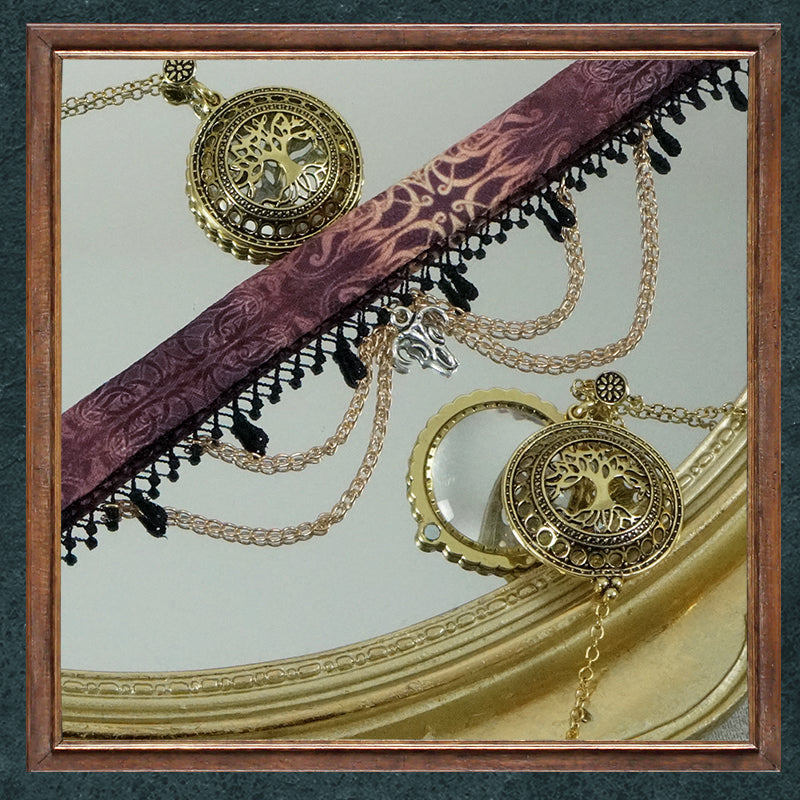 (BFM)FunCcino~Ragnarok~Nordic Lolita Accessories Crown Necklace Belt Chest Chain Necklace  
