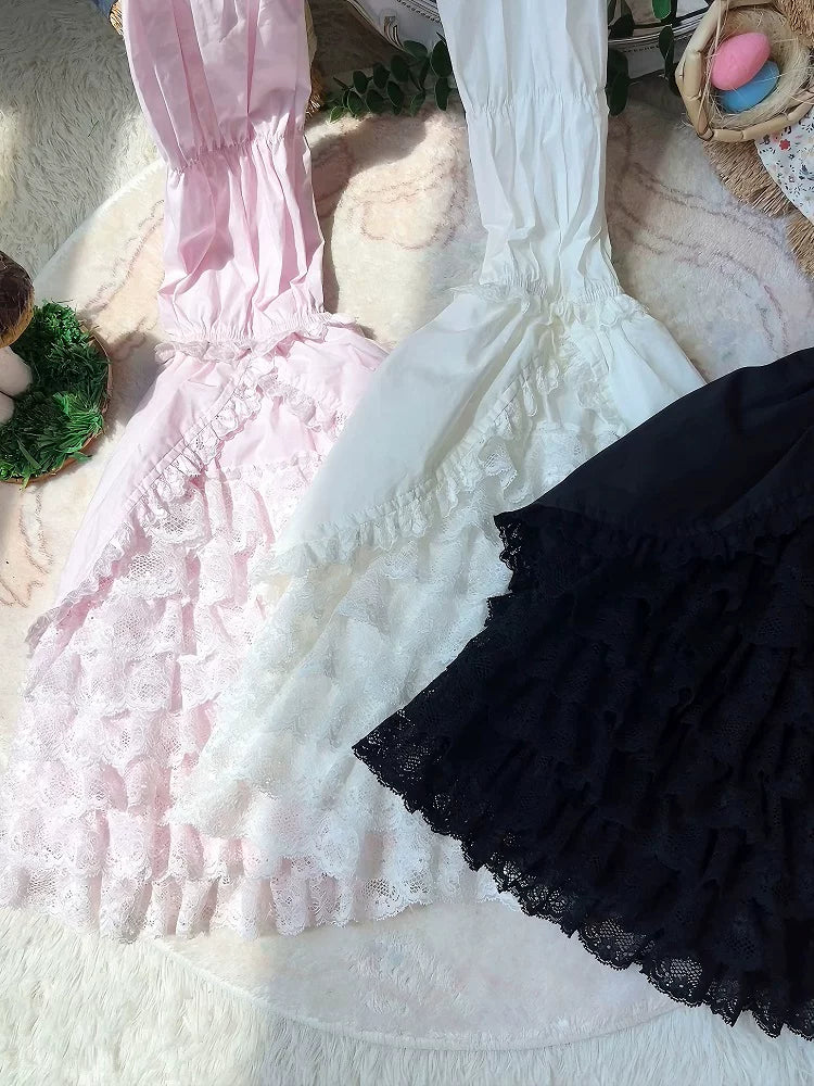 Sweet Lolita Cotton Shirt, Detachable Hime Sleeves