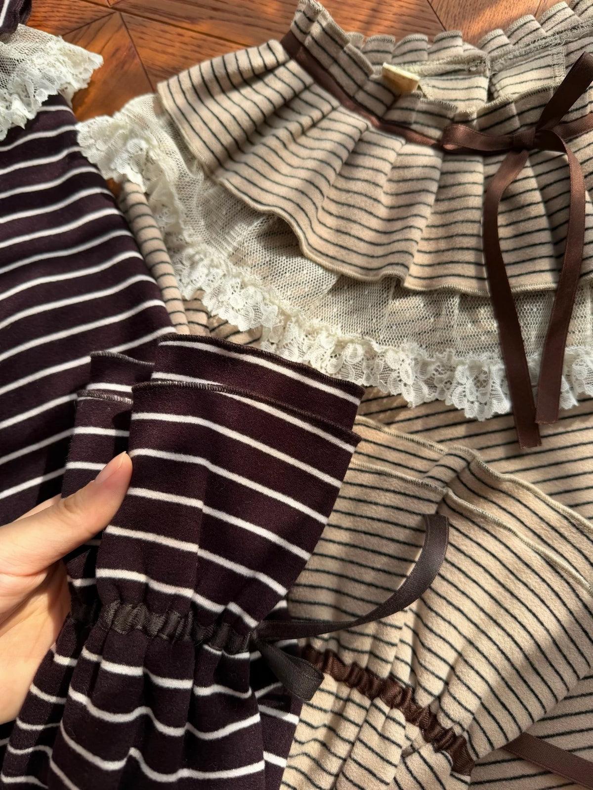 Himawari - Sweet Lolita Long Sleeve Blouse, Tiered Ruffle Collar 45973:869699
