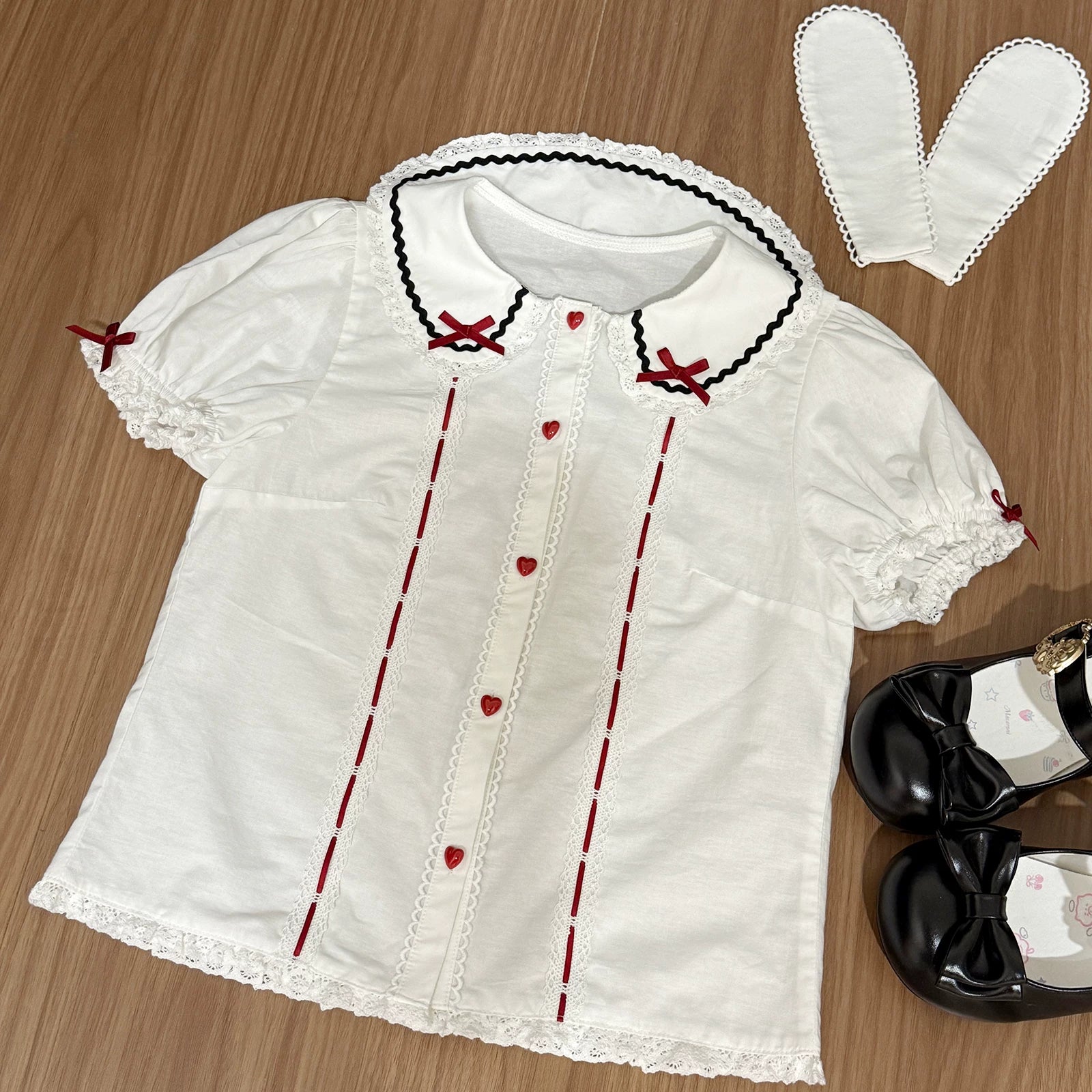 Myth Rabbit Tea Party - Sweet Lolita Dress Set, Bunny Print JSK (L M S XL) 44460:809482