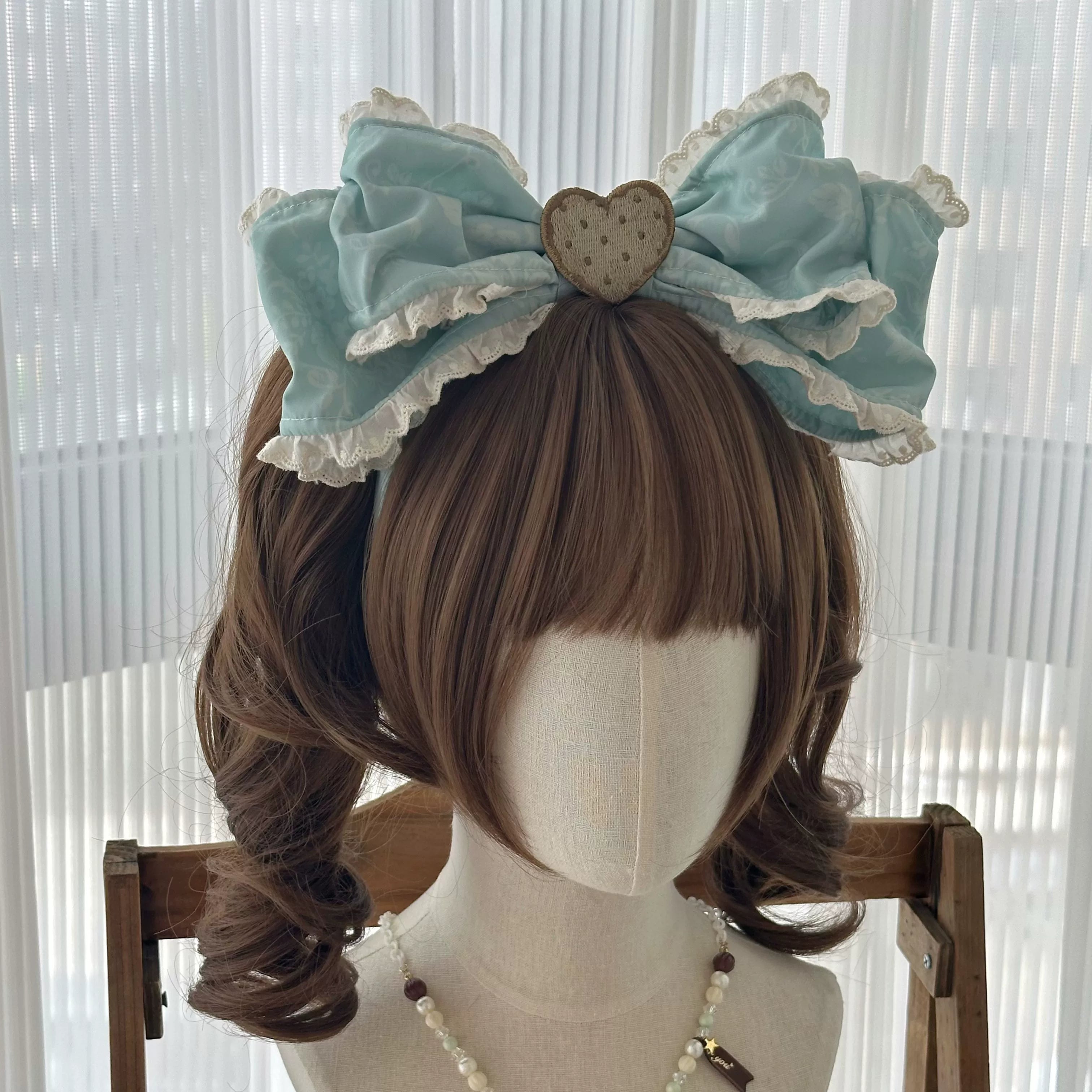 Dessert - Kawaii Lolita Sailor Collar OP Dress, Chocolate & Fork Print (L M S XL) 44905:827079