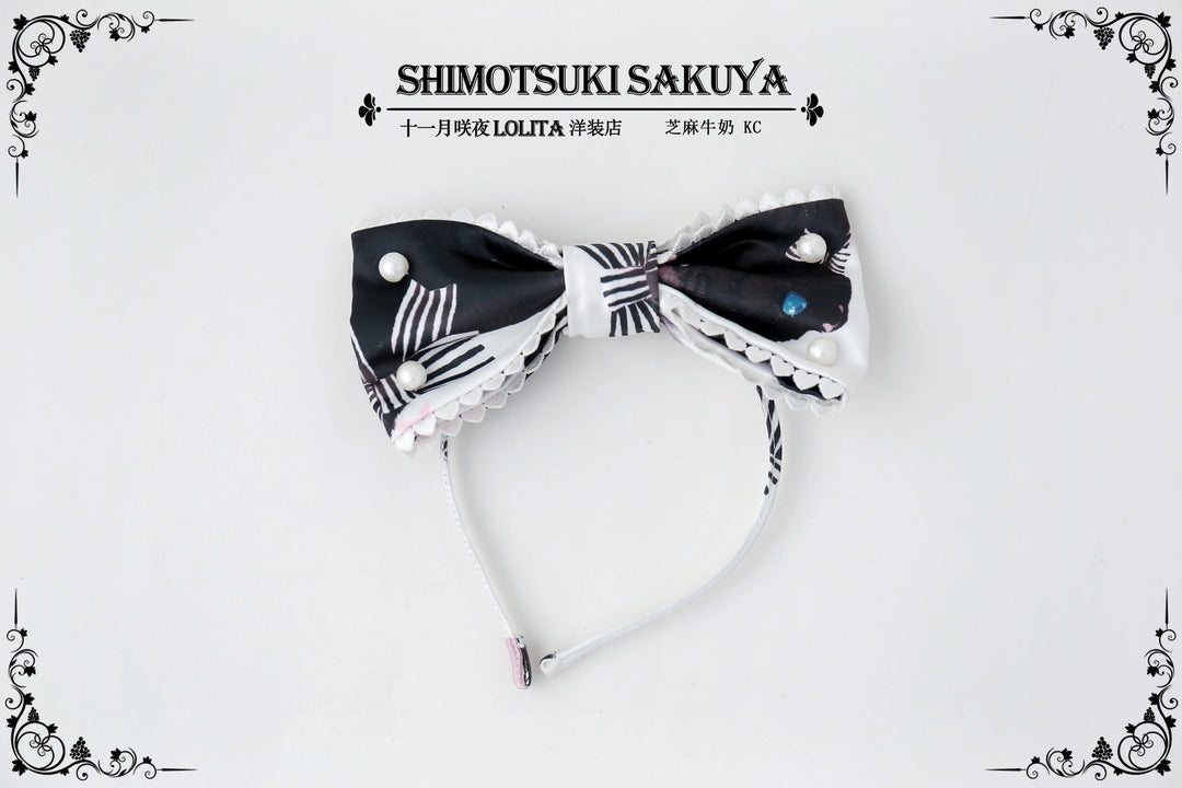 Sakuya Lolita~Kawaii Lolita Cat Print Skirt Suit   