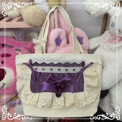 Chestnut Lolita~Daily Lolita Cloth Handbags grape cloth bag  