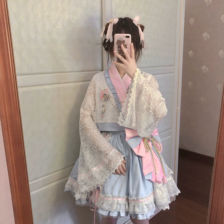 Magic Skirt Cat~Snow Duck & Goose~Pretty Wa Lolita JSK Dress   