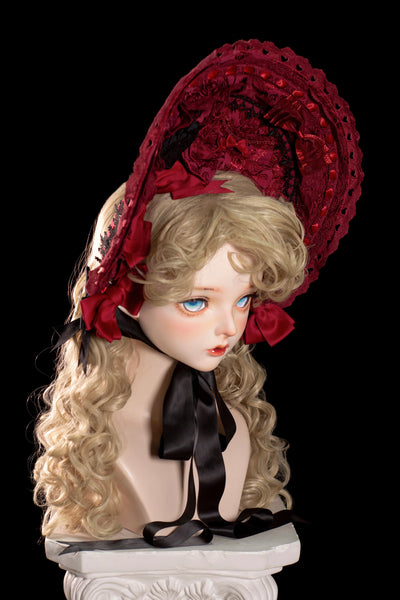 (BFM)Lost Aqua~Vintage Lolita Cape BNT XS Dark red BNT 