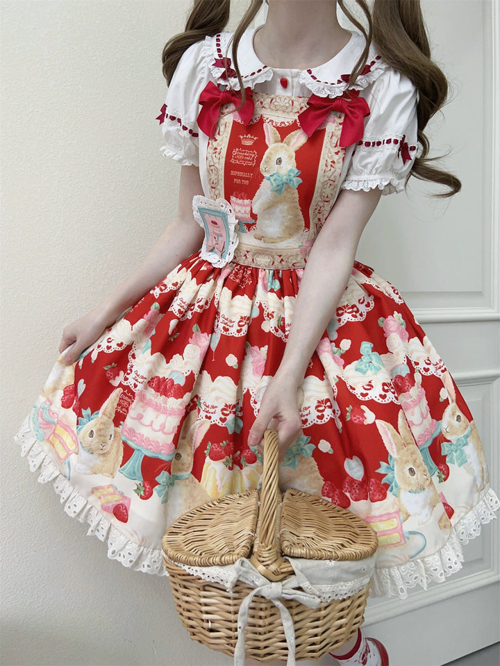 Dark Star Island~Honey Bunny Cake~Sweet Lolita JSK/OP/Strap SK/Shirt   