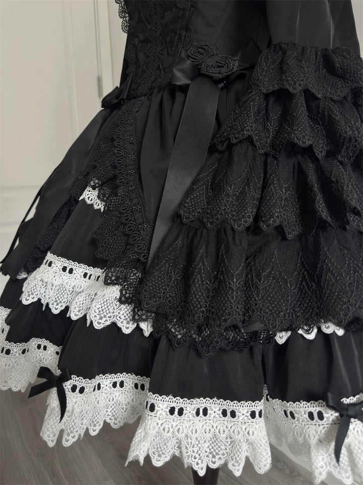 LeMiroir~Saint~Gothic Lolita Bolero Skirt Mermaid Dress Corset