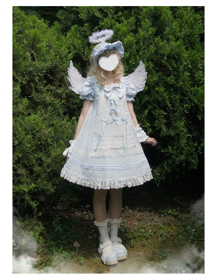 Spireme Cat~Roaming Adventure~Sweet Lolita OP Dress Cute BNT Cuffs   