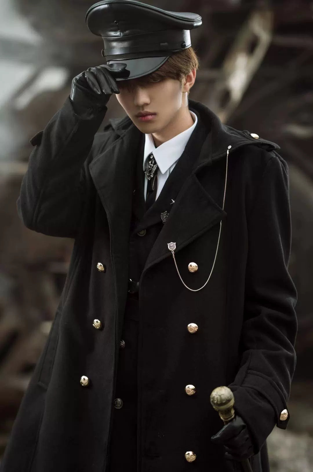 YourHighness~Military Lolita Uniform Autumn Winter Male Coat   